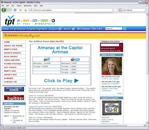 Almanac: At the Capitol home page