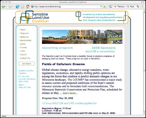 Pic of Sensible Land Use Coalition home page